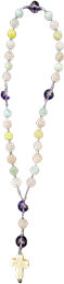 Anglican Rosary (Morgan & Purple Stones)